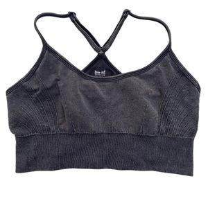 Pro-Fit Seamless Sport Bra Size M Style Racer Back Off Gray